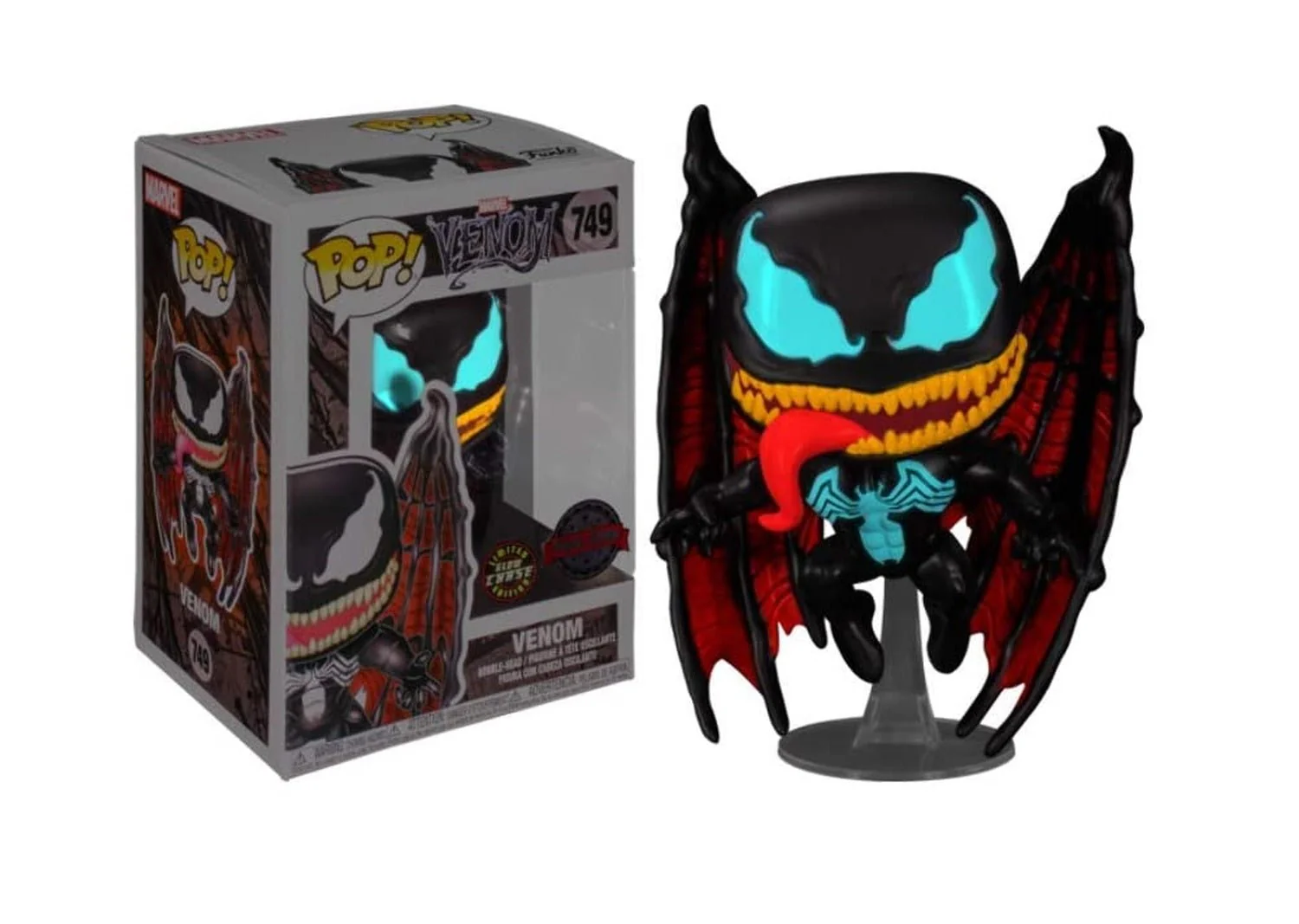 Funko Pop! Marvel Venom With Wings DITD Chase Exclusive Vinyl Figure - Image 1