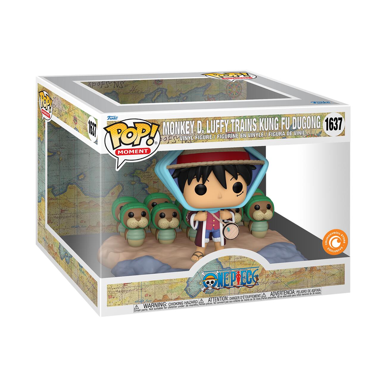 Funko Pop! Moment: One Piece - Monkey D. Luffy Trains Kung Fu Dugong #1637 Crunchyroll Exclusive - Image 2