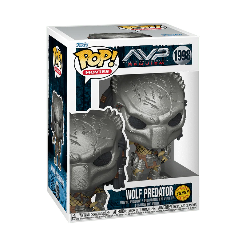 Funko Pop! Movies: Aliens vs. Predator: Requiem - Wolf Predator Masked #1998 Chase - Image 2