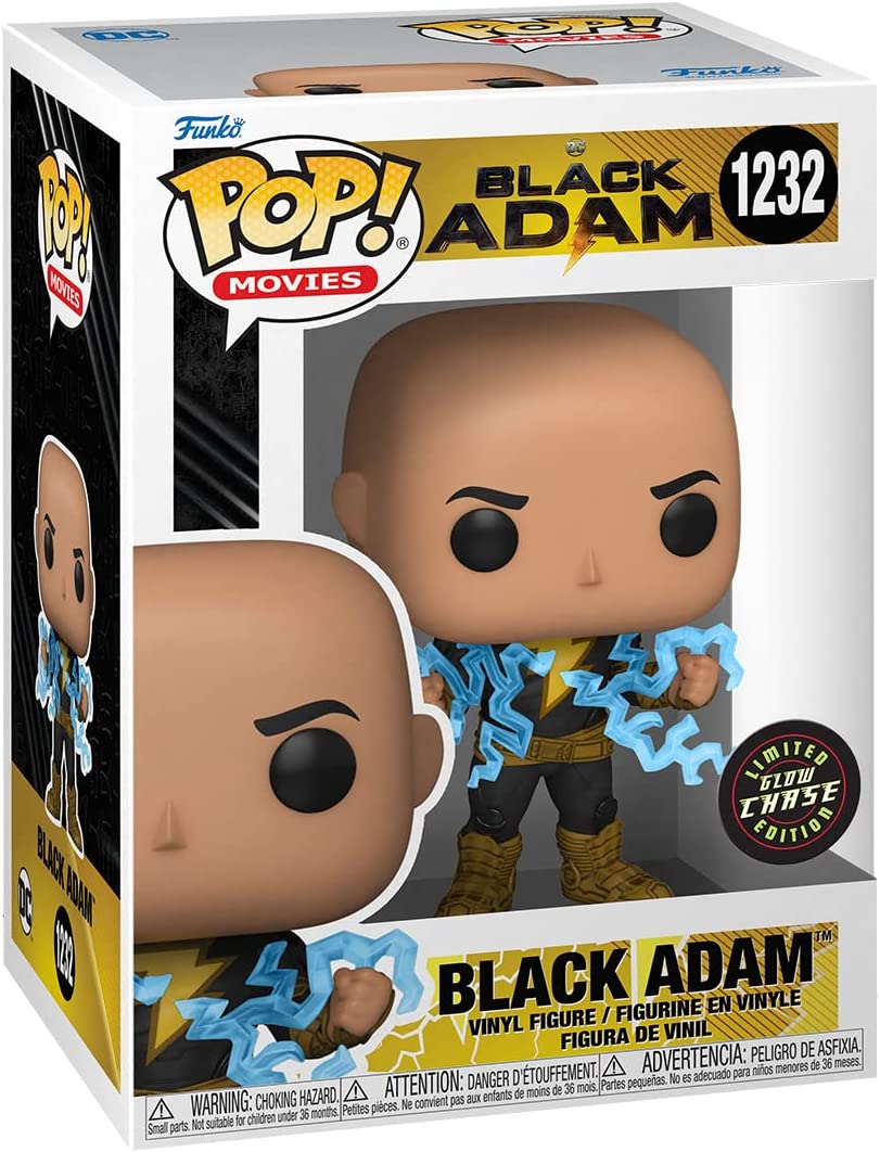Funko Pop! Movies: Black Adam No Cape Lighting Chest GITD Chase Vinyl Figure - Image 2