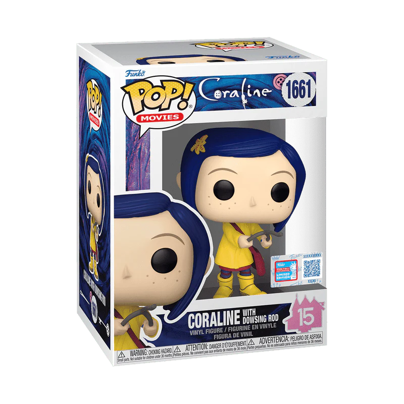 Funko Pop! Movies: Coraline - Coraline with Dowsing Rod #1661 2024 Fall Convention Exclusive - Image 2