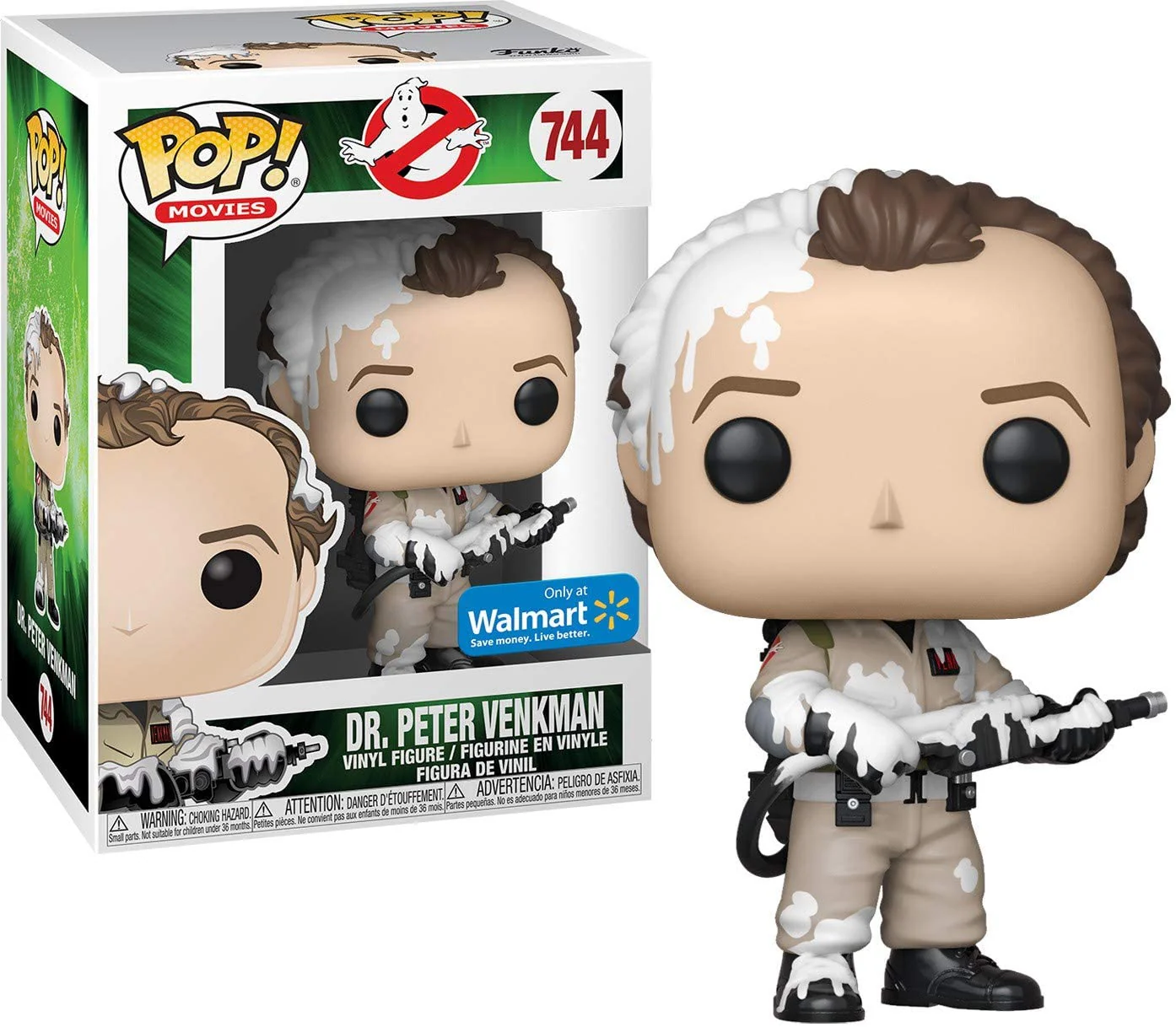 Funko POP! Movies Ghostbusters Dr. Peter Venkman Marshmallow Fluff Exclusive Vinyl Figure - Image 1