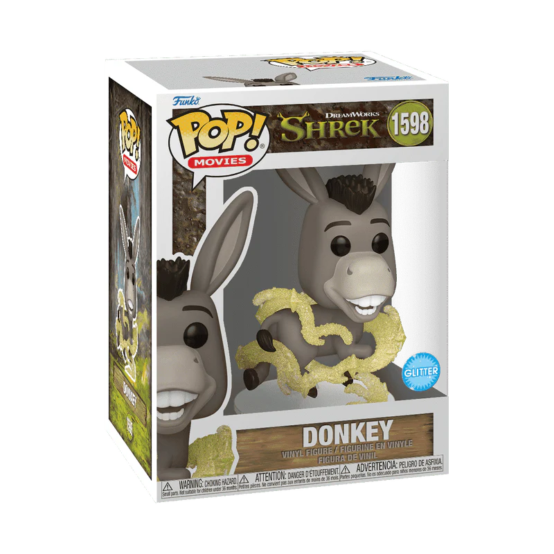 Funko Pop! Movies: Shrek 30th Anniversary - Donkey Glitter #1598 - Image 2