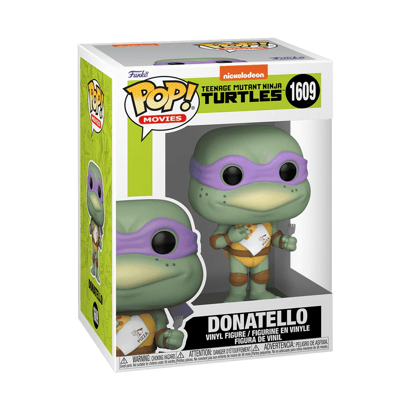 Funko Pop! Movies: Teenage Mutant Ninja Turtles - Donatello with Pizza Slice #1609 - Image 2