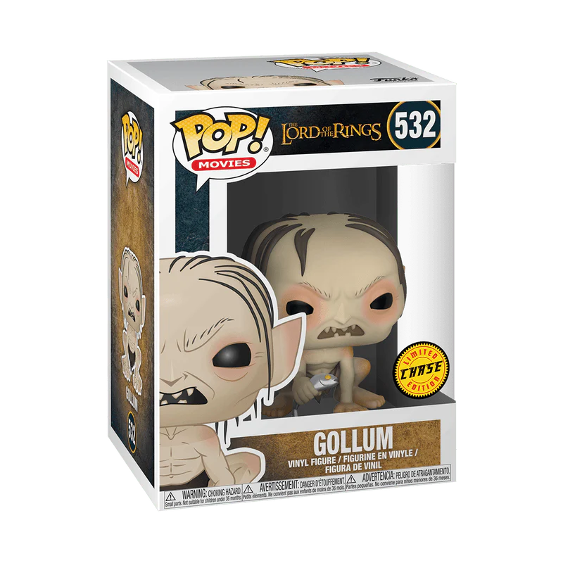 Funko Pop! Movies: The Lord of The Rings - Gollum with Fish Chase #532 - Image 2