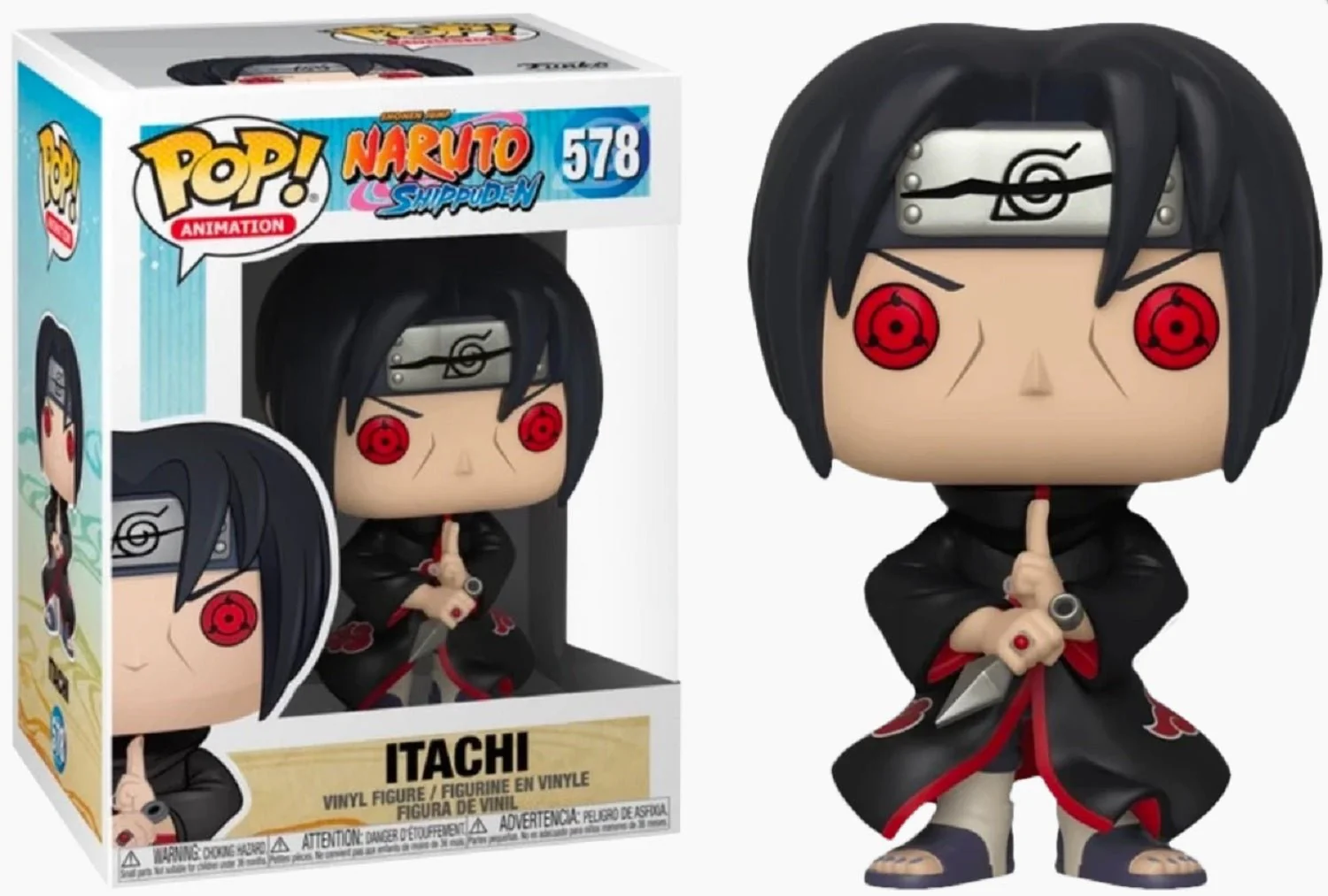 Funko Pop! Animation: Naruto Shippuden - Itachi with Kunai #578 Alliance Entertainment Exclusive - Image 1