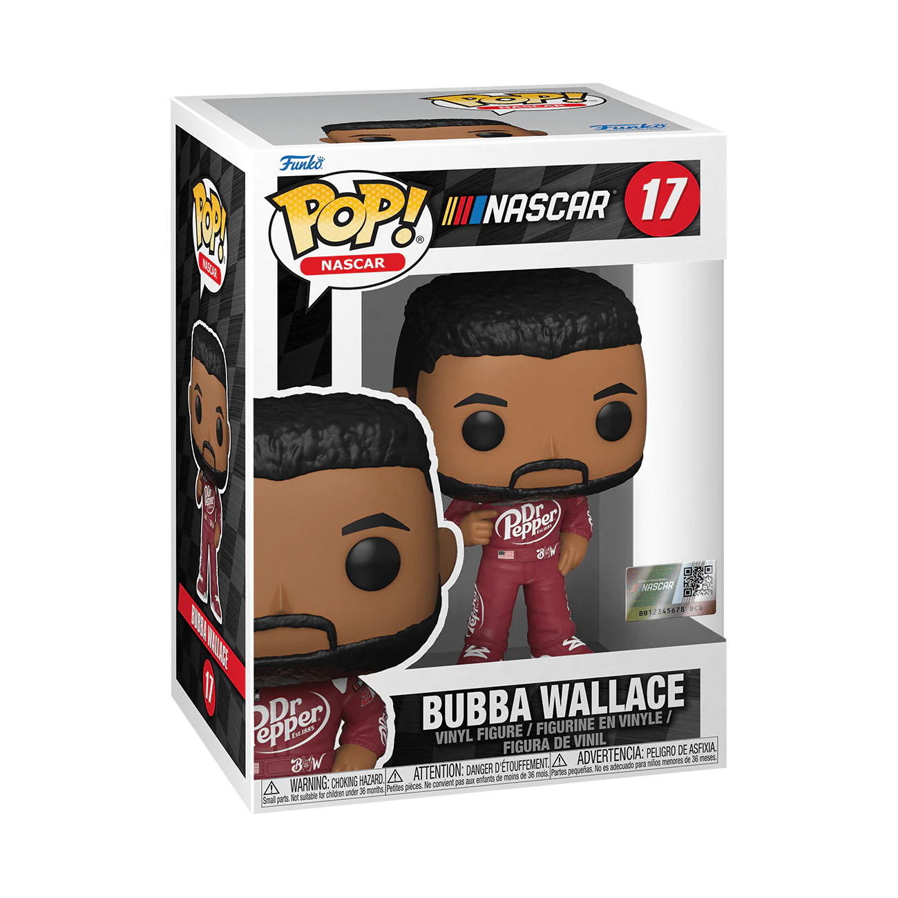 Funko Pop! NASCAR: Bubba Wallace Dr Pepper #17 - Image 2