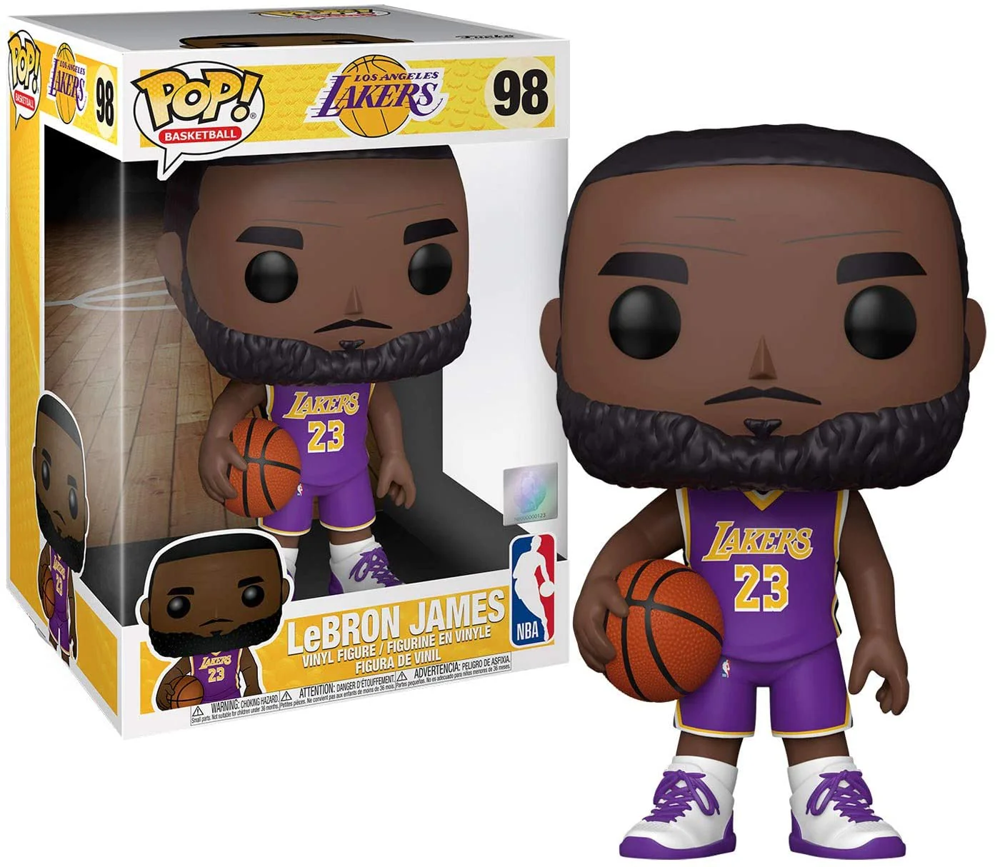 Funko Pop! NBA – Lakers – 10″ Lebron James Purple Jersey
