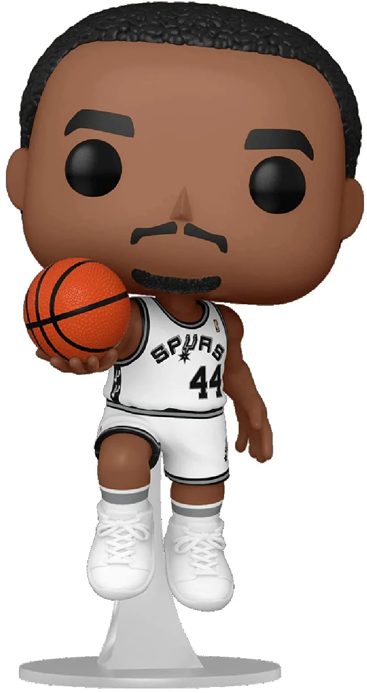 Funko Pop! NBA Legends George Gervin (San Antonio Spurs Home Jersey) Vinyl Figure - Image 1