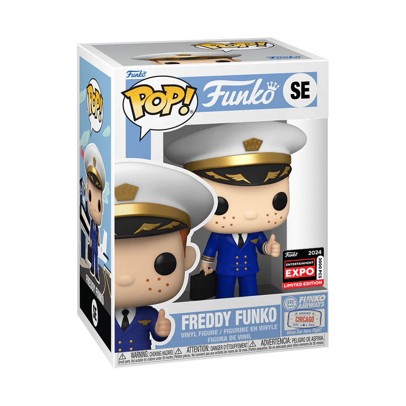 Funko Pop! Originals: Freddy in Pilot Uniform 2024 Limited Edition Entertainment Expo Shared Exclusive - Image 2