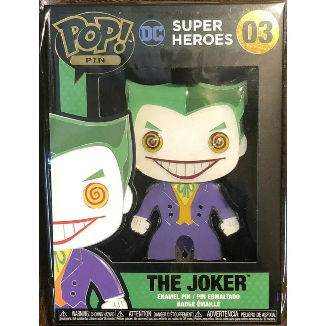 Funko Pop! Pin - DC Super Heroes Joker #03 Enamel Pin - Image 1