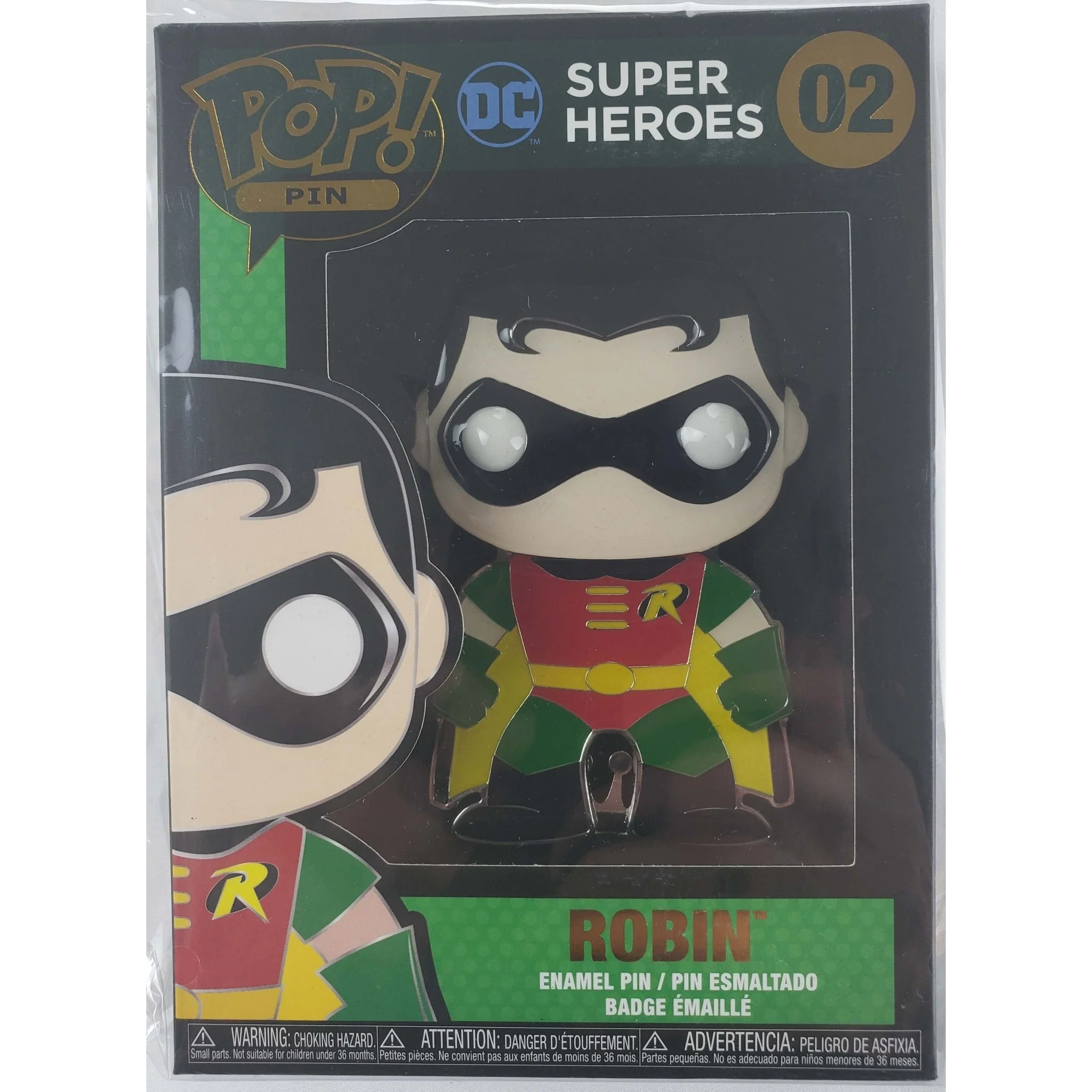 Funko Pop! Pin: DC Super Heroes - Robin #02 - Image 1