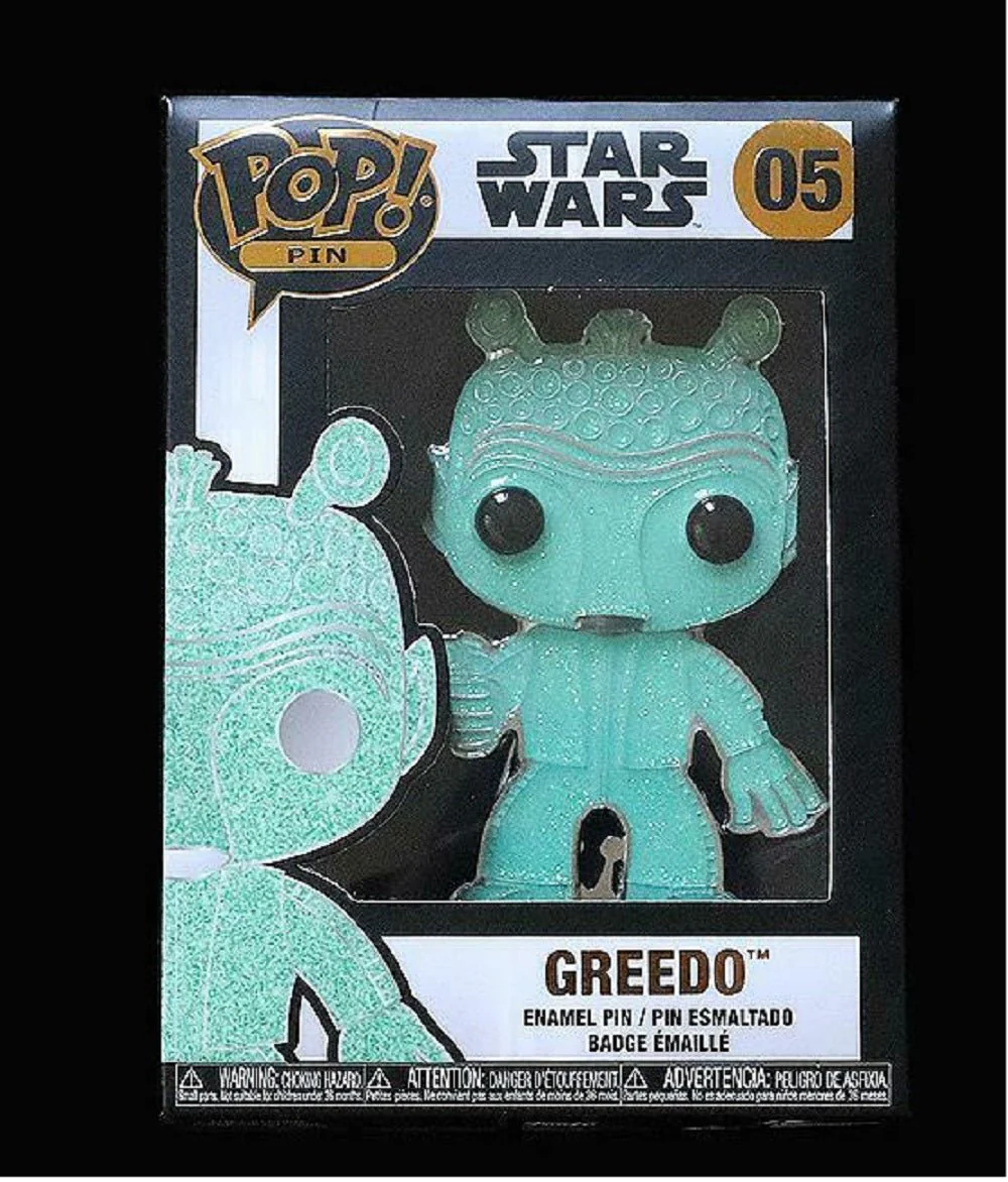 Funko Pop! Pin Star Wars Greedo Glitter Chase 4" Pin - Image 1