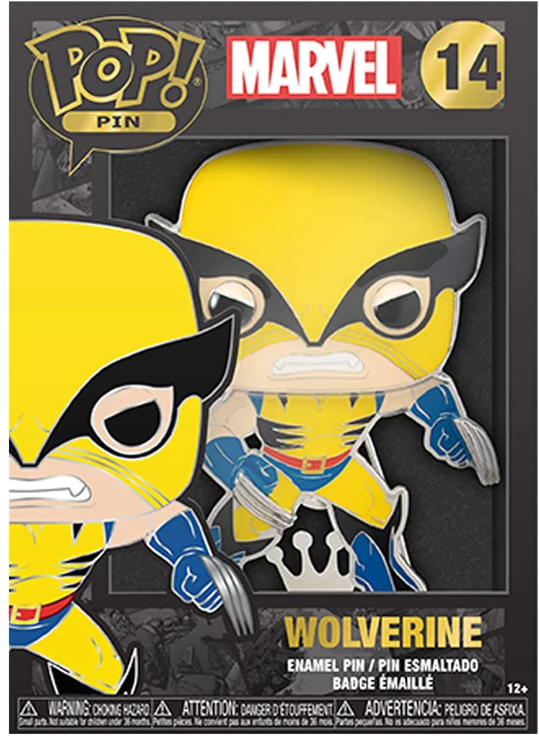 Funko Pop! Pins: Marvel - X-Men - Wolverine Pin - Image 2
