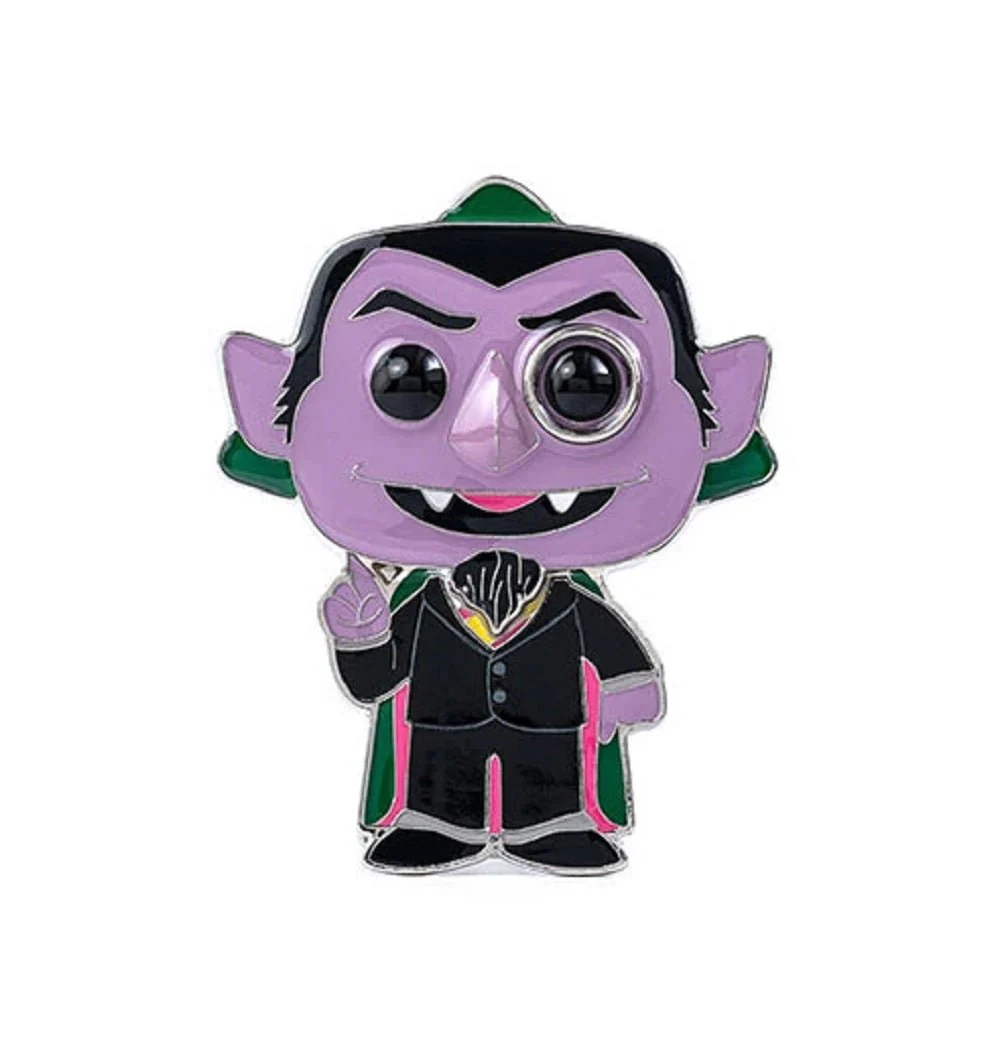 Funko Pop! Pins Sesame Street The Count 4" Pin - Image 1