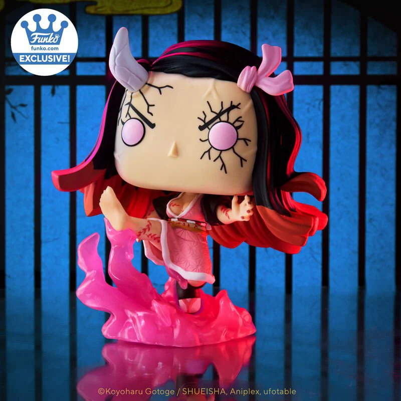 Funko Pop! Plus: Demon Slayer: Kimetsu no Yaiba - Nezuko Kamado Blood Demon Art #1663 Glow-in-the-Dark Shop Exclusive - Image 3