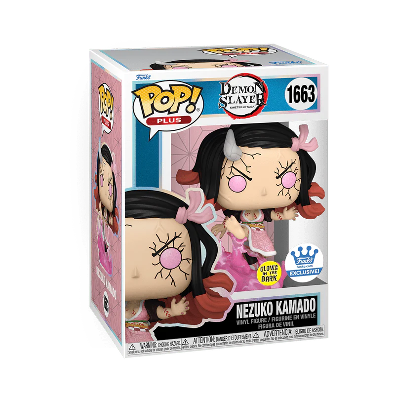 Funko Pop! Plus: Demon Slayer: Kimetsu no Yaiba - Nezuko Kamado Blood Demon Art #1663 Glow-in-the-Dark Shop Exclusive - Image 2