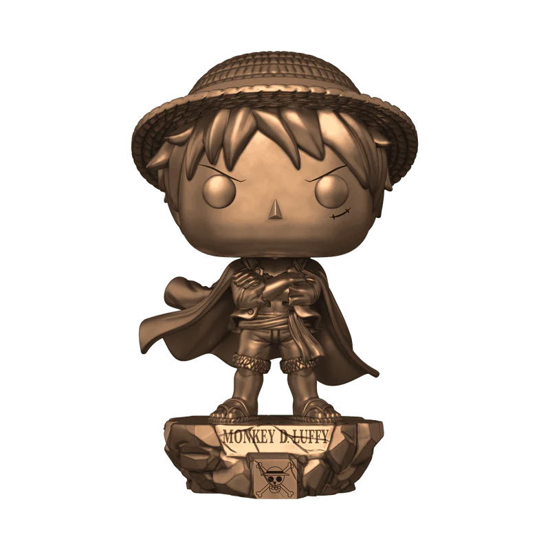 Funko Pop! Plus: One Piece 25th Anniversary - Monkey D. Luffy Statue Bronze #1900 Shop Exclusive - Image 1
