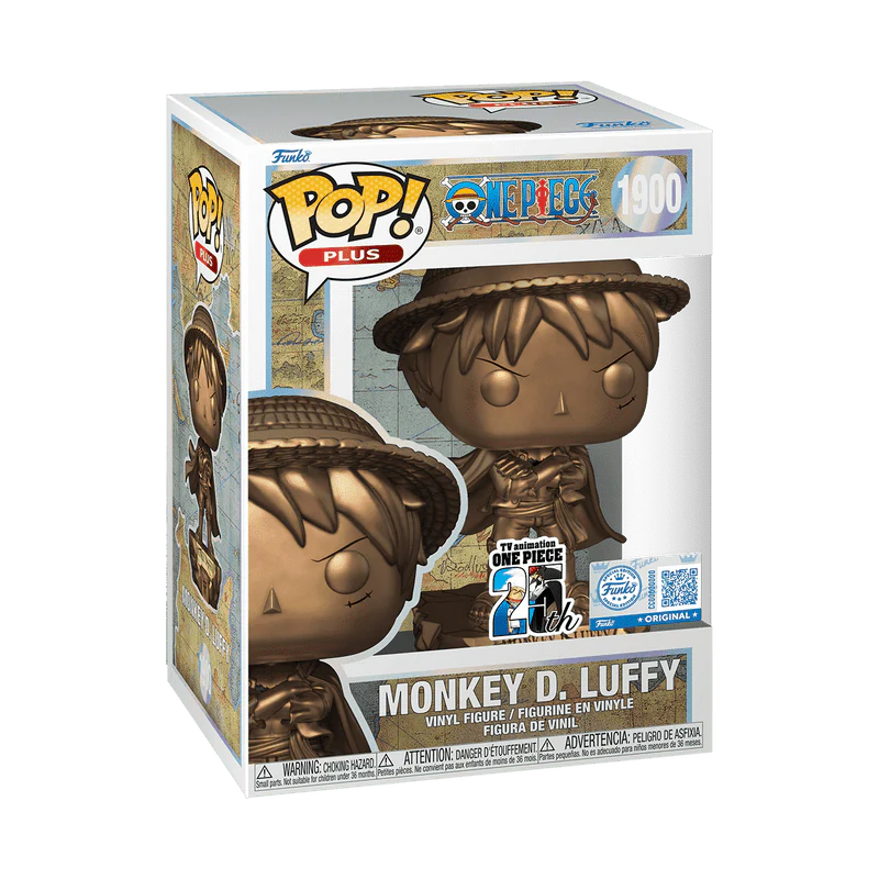 Funko Pop! Plus: One Piece 25th Anniversary - Monkey D. Luffy Statue Bronze #1900 Shop Exclusive - Image 2