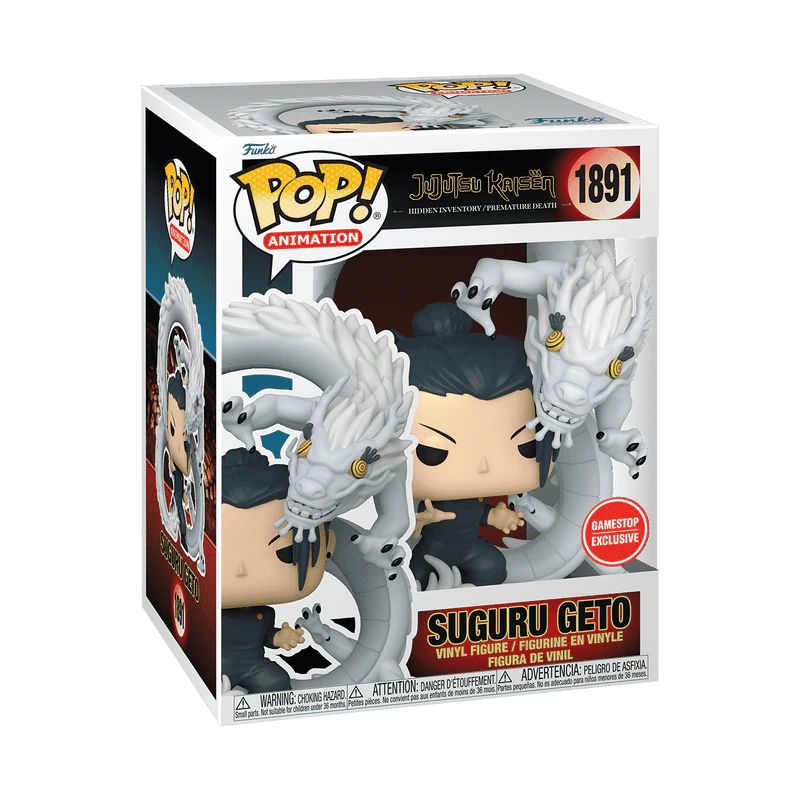 Funko Pop! Premium: Jujutsu Kaisen - Suguru Geto and Cursed Spirit Dragon #1891 GameStop Exclusive - Image 2