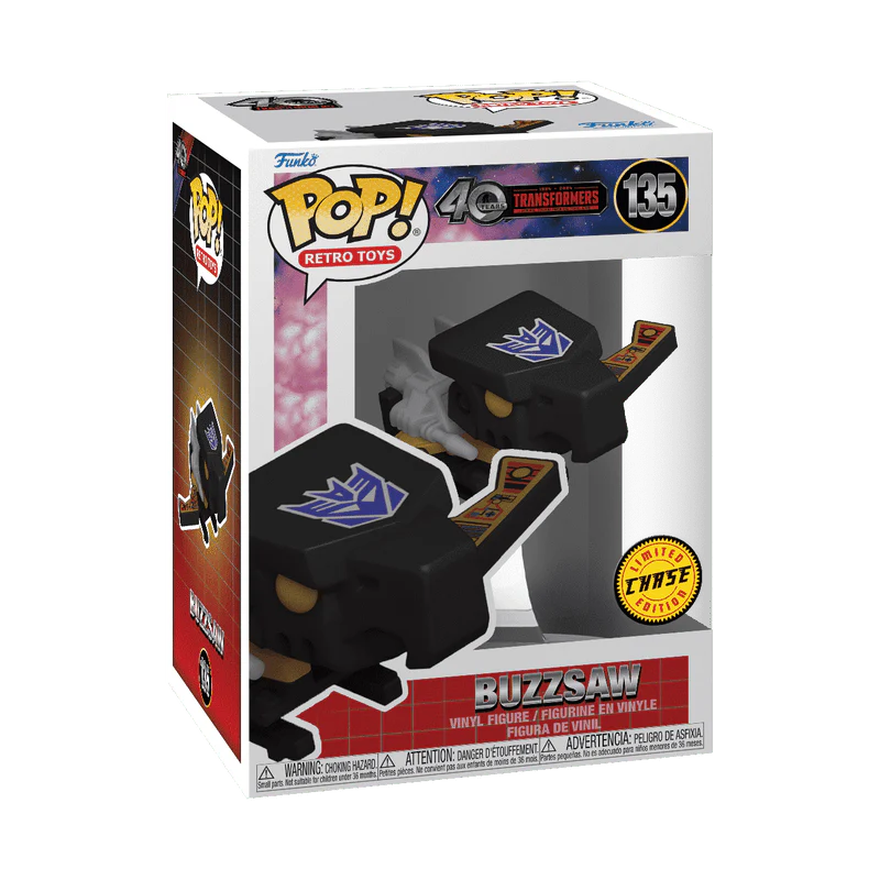 Funko Pop! Retro Toys: Transformers Generation 1 - Buzzsaw Chase #135 - Image 2
