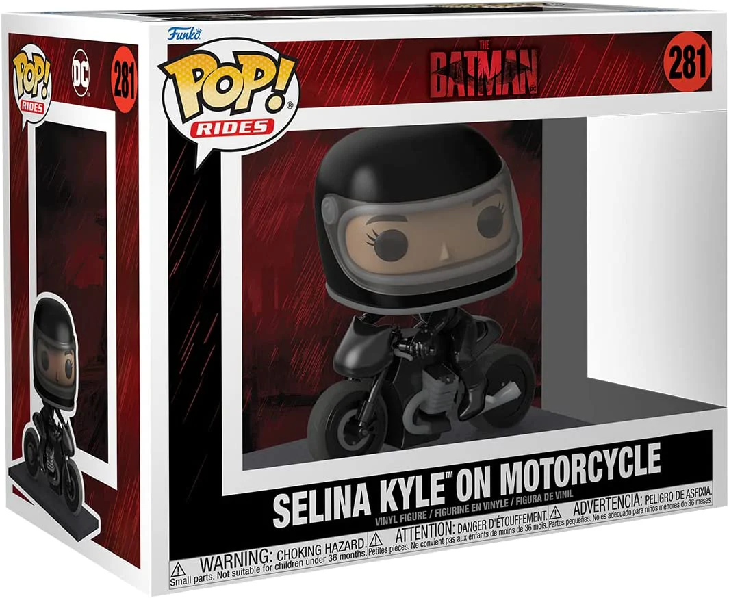 Funko Pop! Ride Deluxe: The Batman - Selina Kyle on Motorcycle Vinyl Figure - Image 2