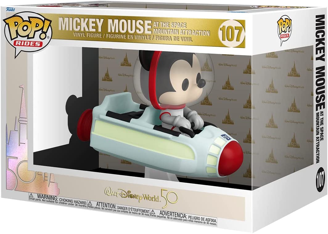 Funko Pop! Ride Super Deluxe: Walt Disney World 50th – Space Mountain with Mickey Mouse #107