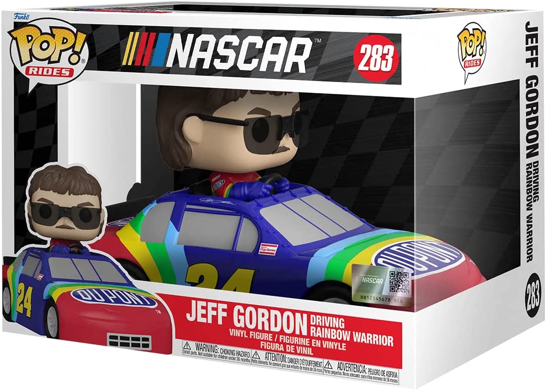 Funko Pop! Rides Super Deluxe NASCAR: Jeff Gordon Rainbow Warriors #283 - Image 2