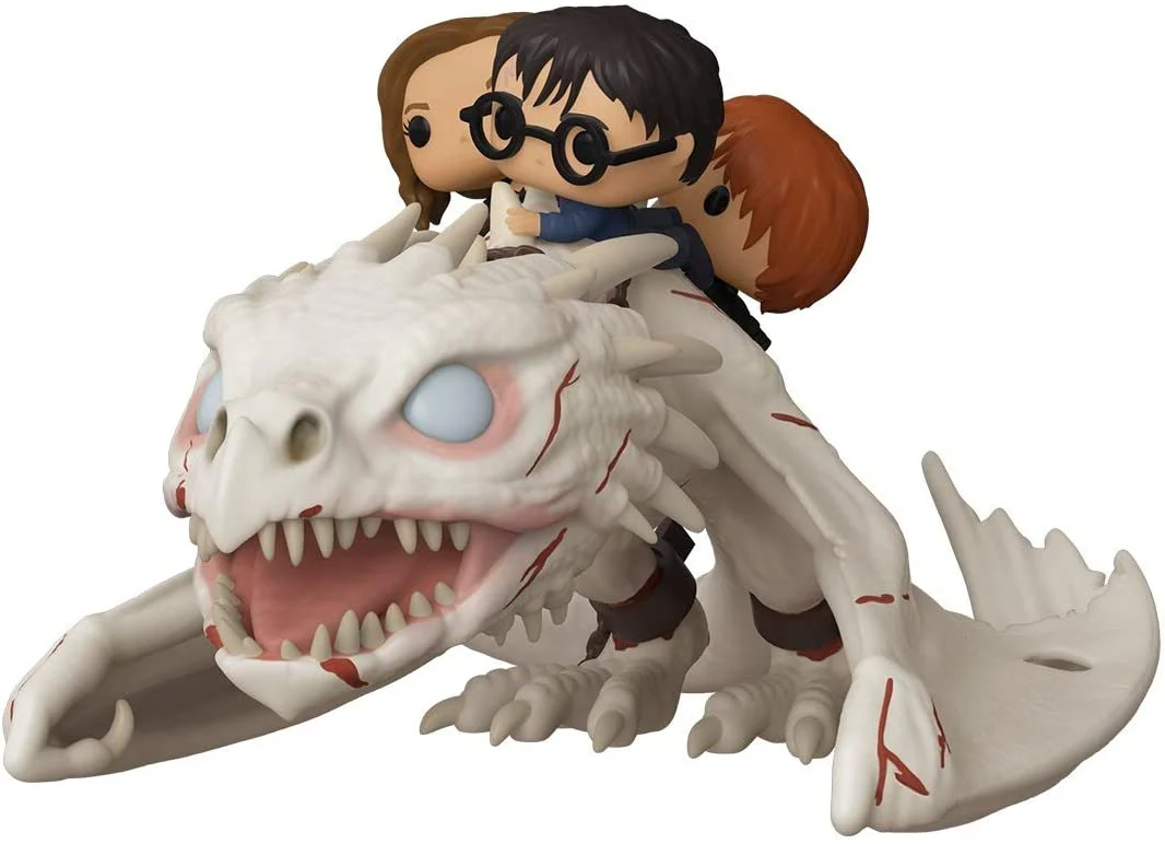 Funko Pop! Rides: Harry Potter - Ukrainian Ironbelly with Harry Potter Ron Weasley Hermione Granger #93 - Image 1