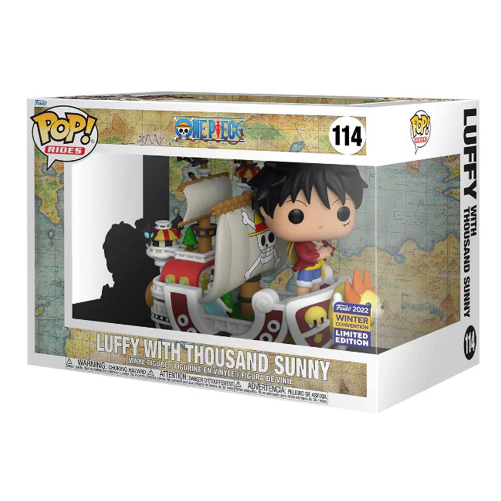 Funko Pop! Rides Animation: One Piece - Luffy with Thousand Sunny 2022 Winter Convention Exclusive - Image 2