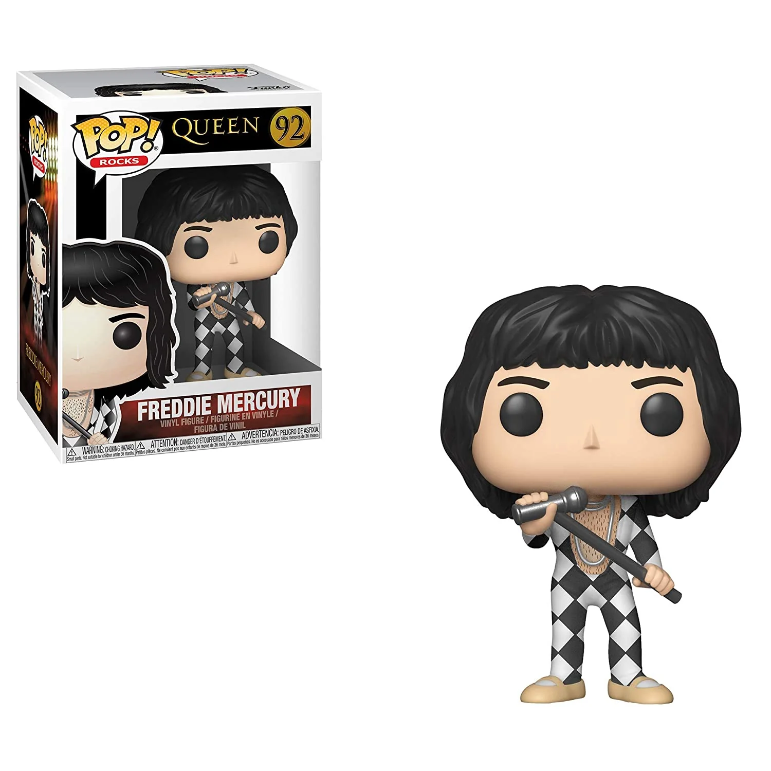 Funko Pop Rocks Music - Queen - Freddie Mercury Vinyl Figure - Image 1