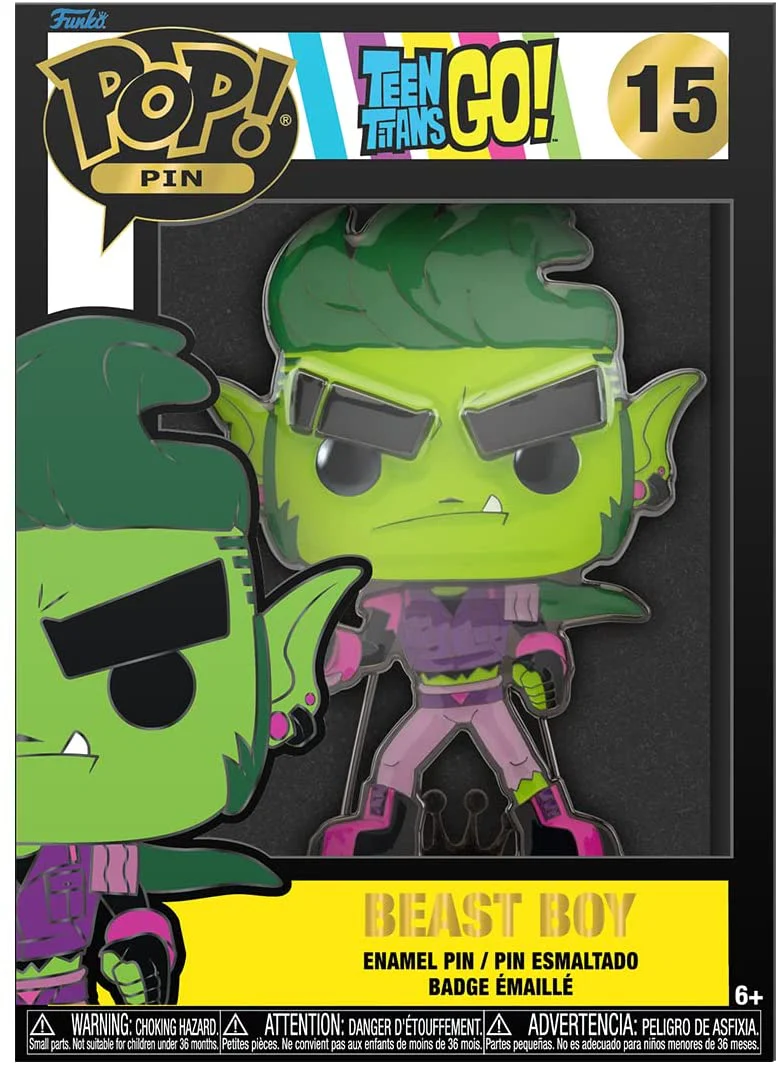 Funko Pop! Pin: Teen Titans Go! - Beast Boy #15 - Image 2