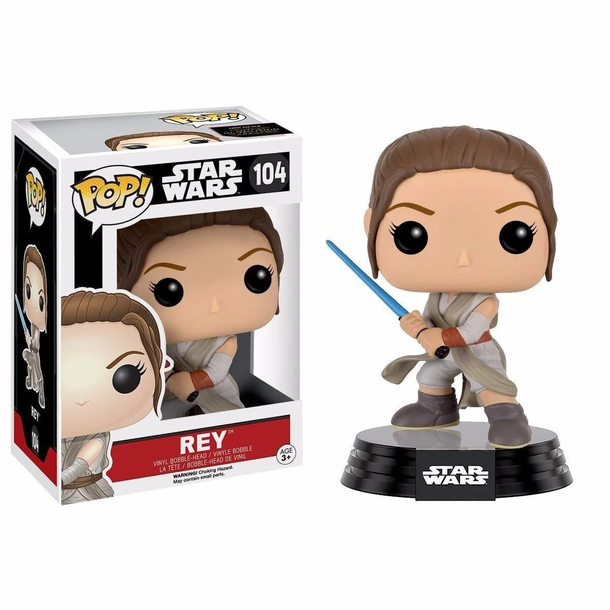 Funko Pop! Star Wars: The Force Awakens - Rey with Lightsaber #104 - Image 1