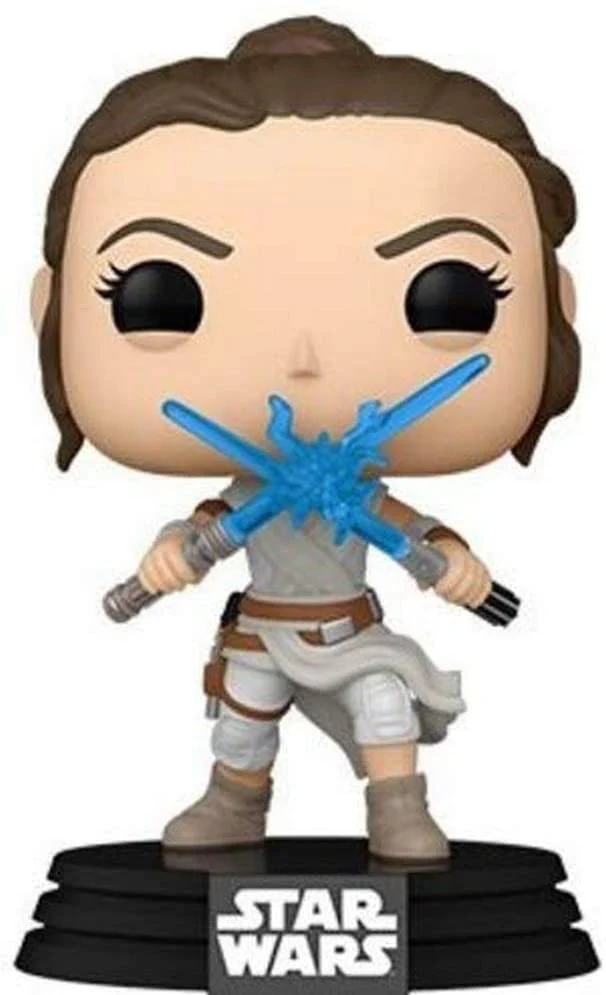 Funko Pop! Star Wars Episode 9 Rey with 2 Light Sabers Vinyl Figure - Image 1