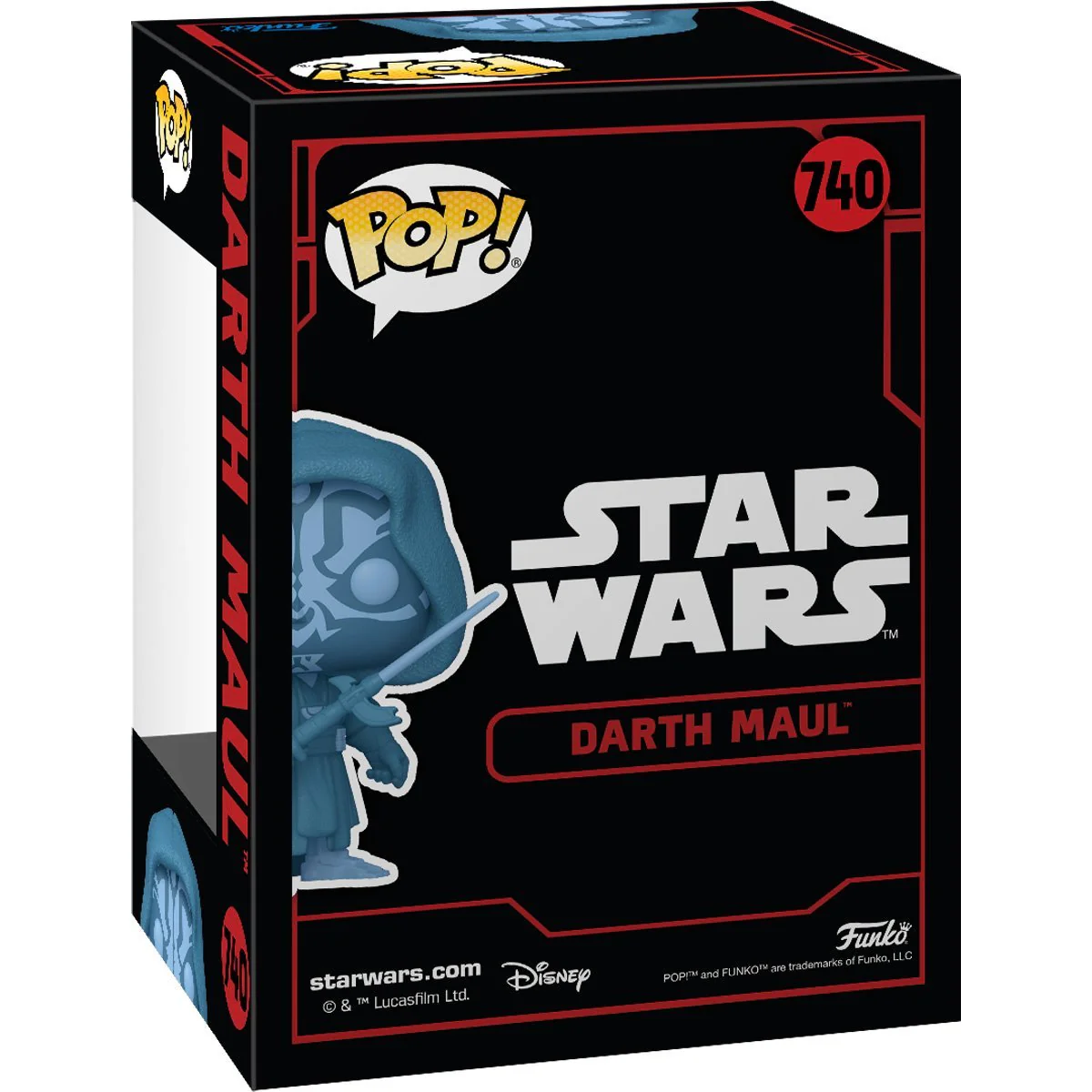 Funko Pop! Star Wars: Hologram Darth Maul #740 Glow-in-the-Dark Specialty Series - Image 3