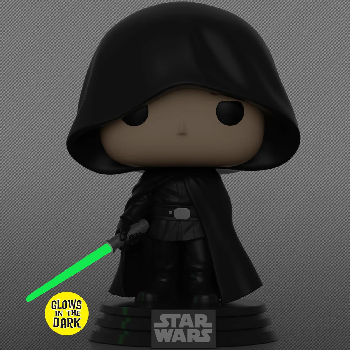 Funko Pop! Star Wars: Mandalorian Luke Skywalker GITD Entertainment Earth Exclusive Vinyl Figure - Image 1