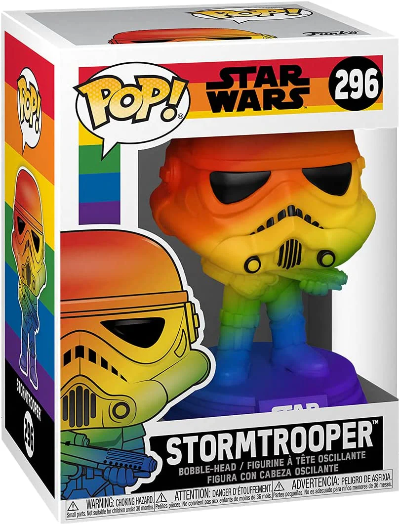 Funko Pop! Star Wars Pride: Stormtrooper Rainbow #296 - Image 2