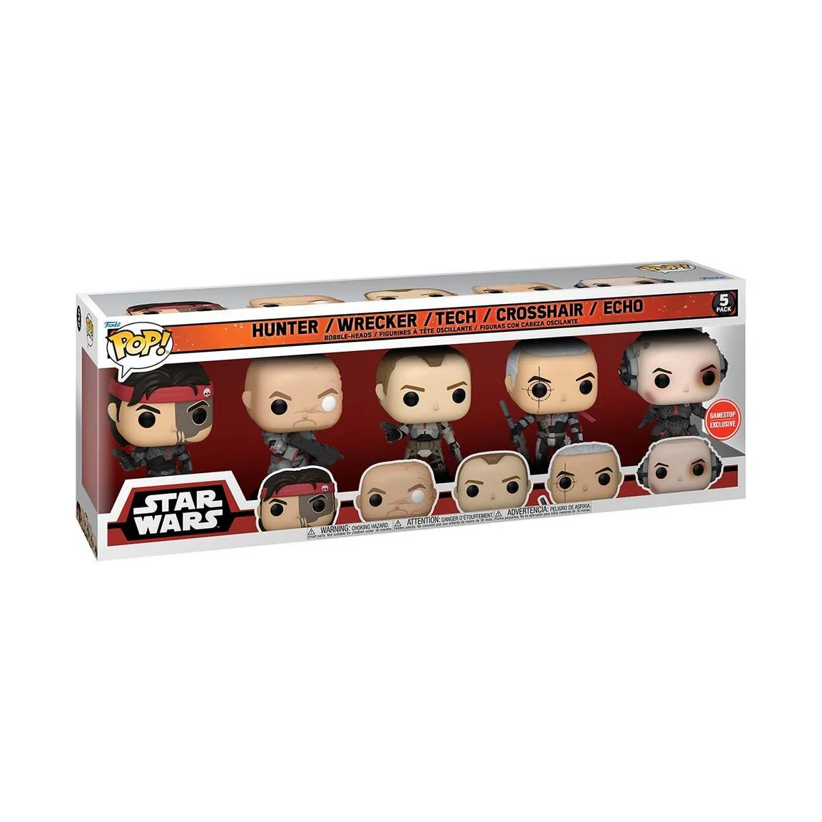Funko Pop! Star Wars: The Bad Batch 5 Pack GameStop Exclusive - Image 1