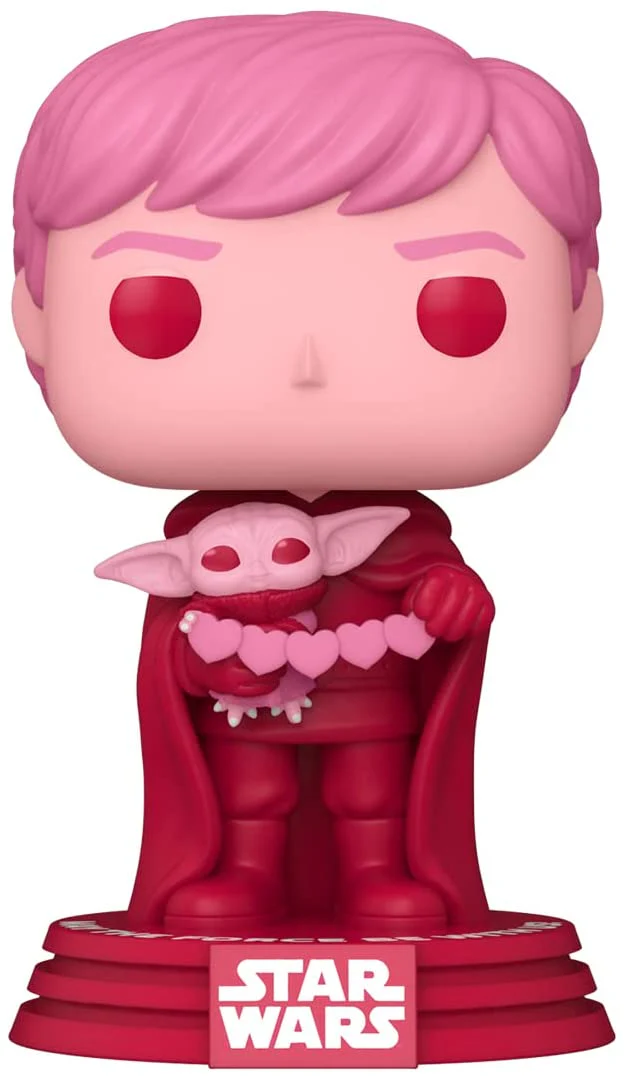 Funko Pop! Star Wars: Valentine's Day - Luke Skywalker with Grogu #494 - Image 1