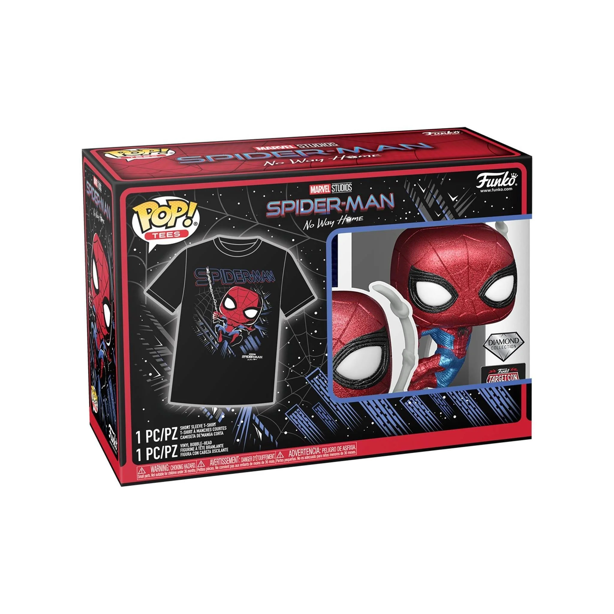 Funko Pop! & Tee Marvel Studios: Spider-Man No Way Home Target Con 2023 Exclusive - Image 2