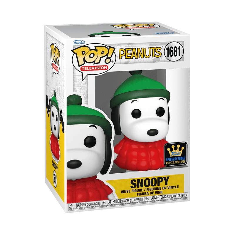 Funko Pop! Television: Peanuts - Snoopy in Puffer Jacket #1681 Specialty Series Exclusive - Image 2