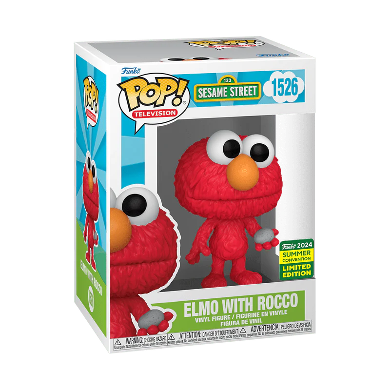Funko Pop! Television: Sesame Street - Elmo with Rocco #1526 2024 Summer Convention - Image 2