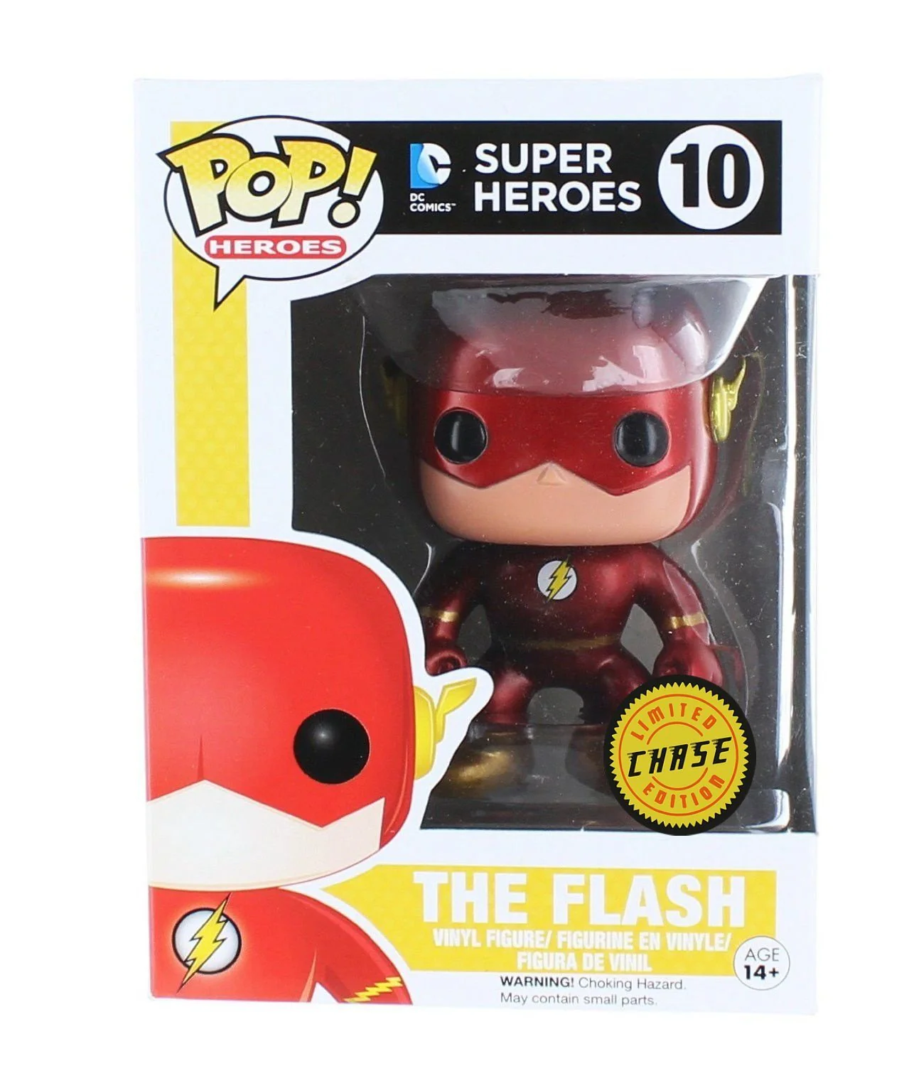 Funko Pop! The Flash Metallic Chase DC Comics Vinyl Figure - Image 1