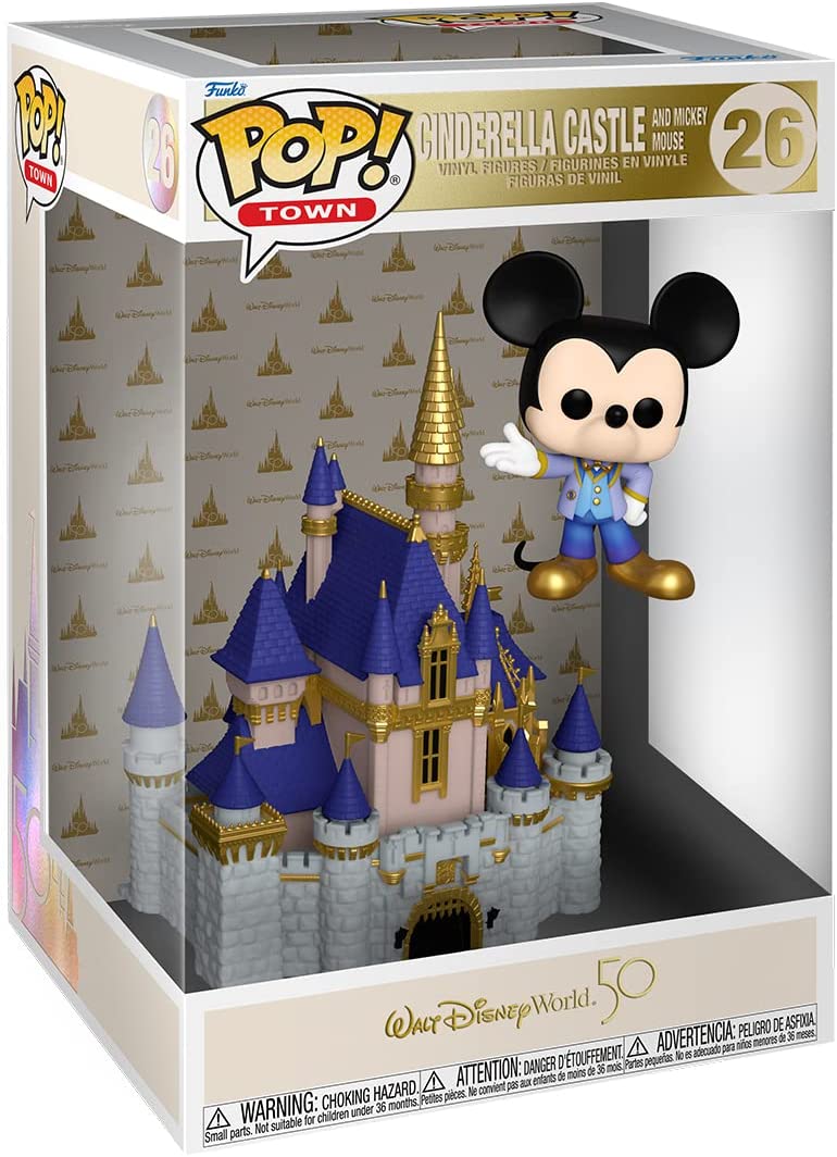 Funko Pop Town - Disney World 50th - Cinderella Castle with Mickey Mouse Figure - Image 2