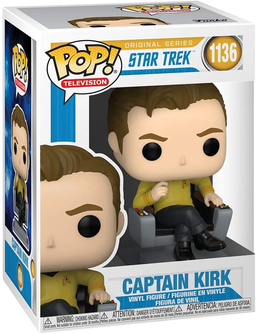 Funko Pop! TV: Star Trek - Captain Kirk in Chair Vinyl Figure - Image 2