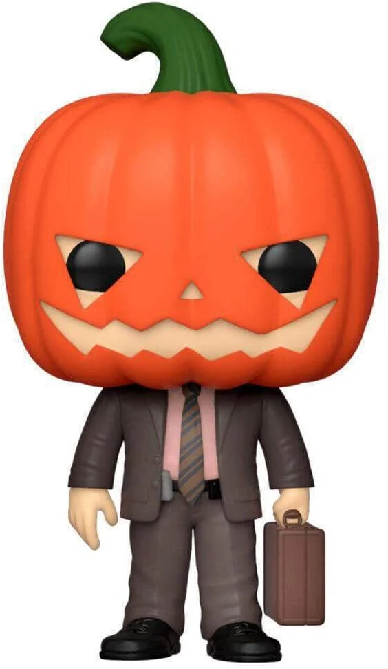 Funko Pop! TV: The Office Dwight with Pumpkinhead Vinyl Figure