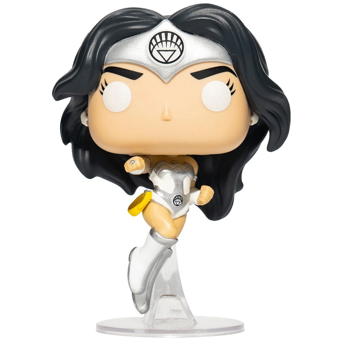 Funko Pop! Heroes: Wonder Woman 80th Anniversary - White Lantern Wonder Woman #423 Glow-in-the-Dark Entertainment Earth Exclusive - Image 1