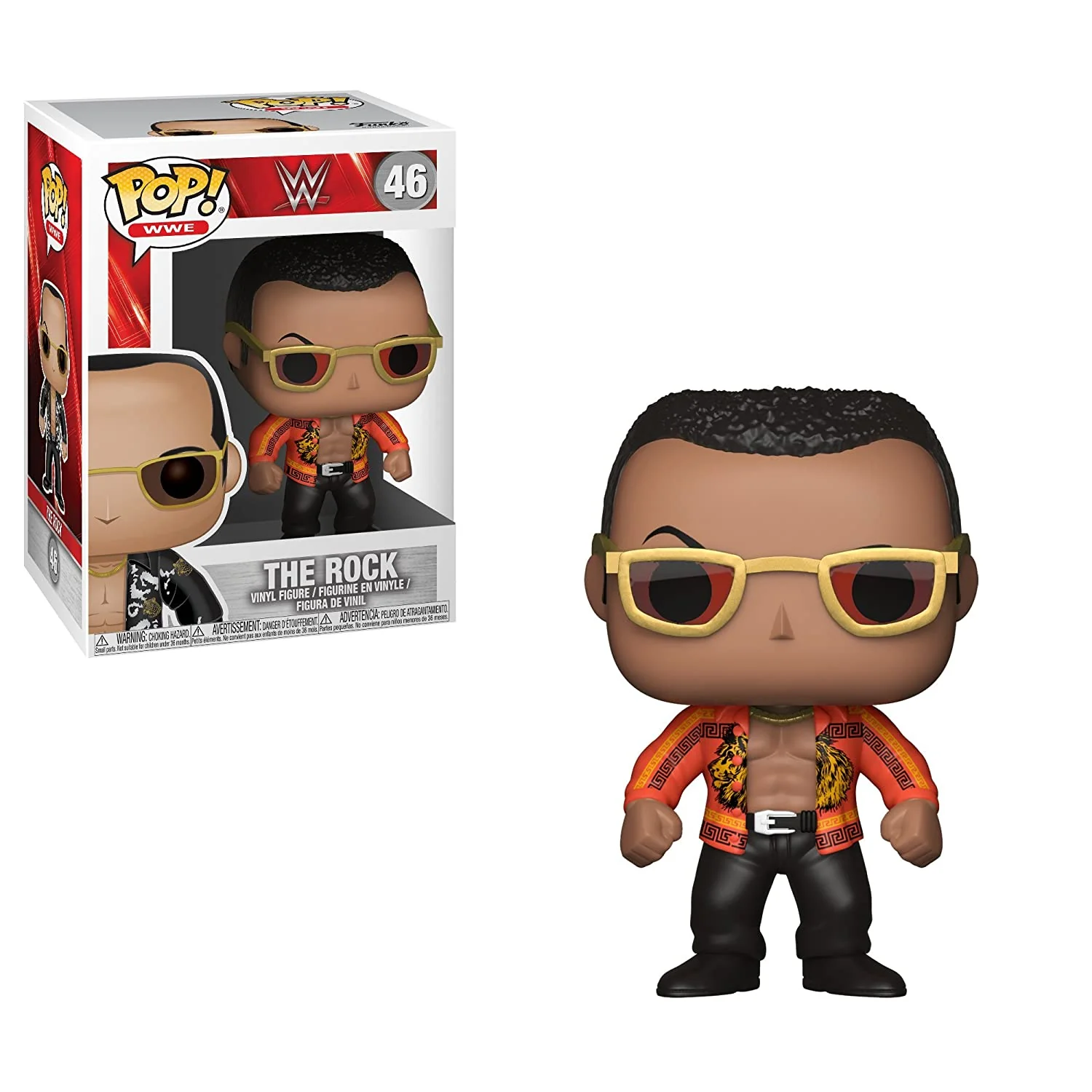 Funko Pop WWE The Rock Old School Chase Vinyl Action Figure