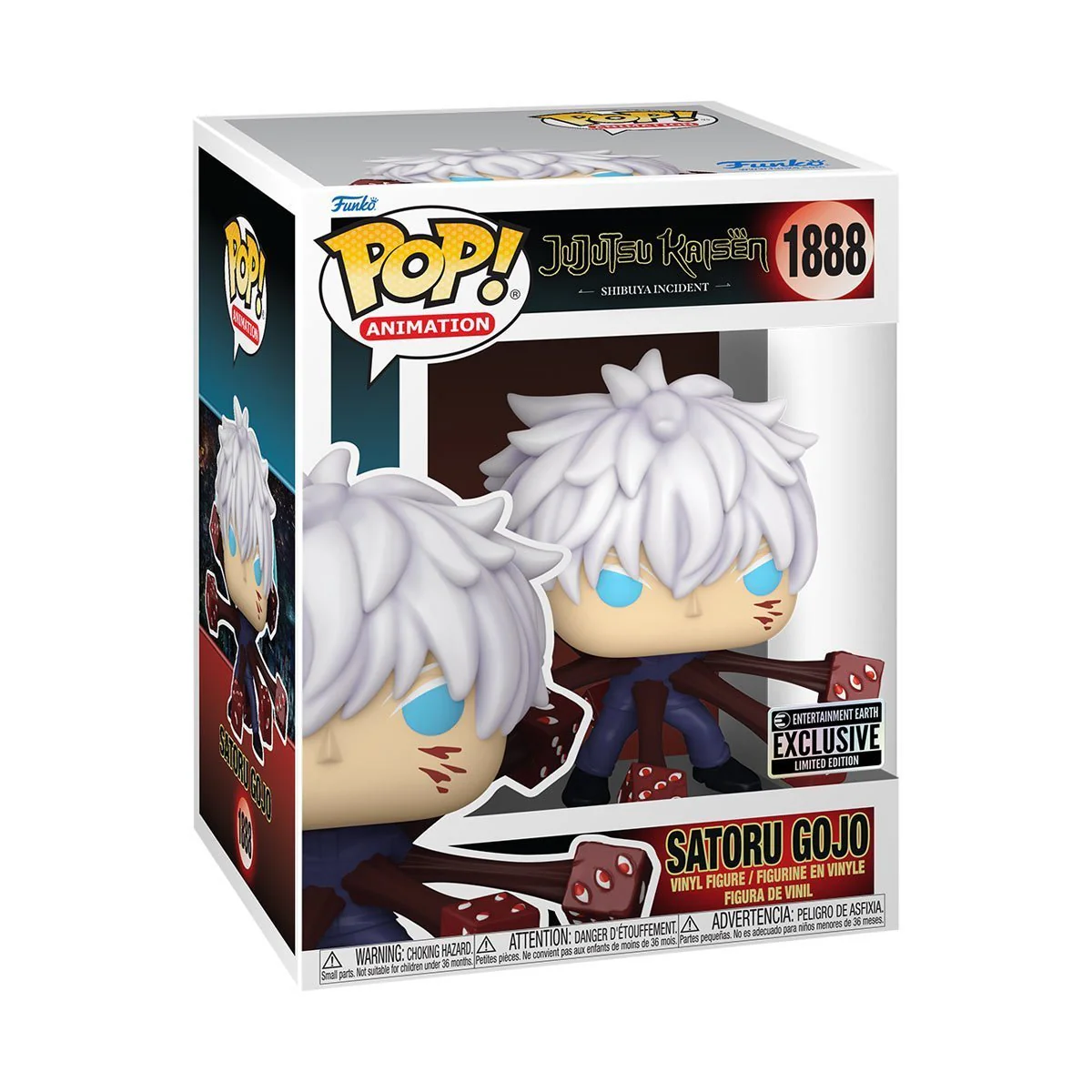 Funko Premium Pop! Animation: Jujutsu Kaisen - Satoru Gojo Trapped #1888 Entertainment Earth Exclusive - Image 2