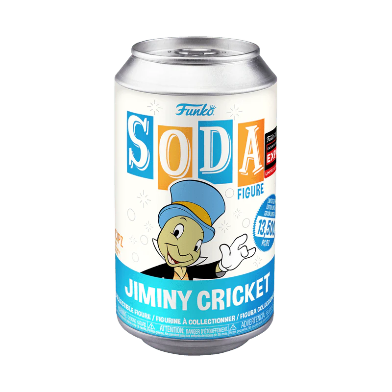 Funko Soda Vinyl: Disney – Jiminy Cricket 2024 Limited Edition Entertainment Expo Shared Exclusive